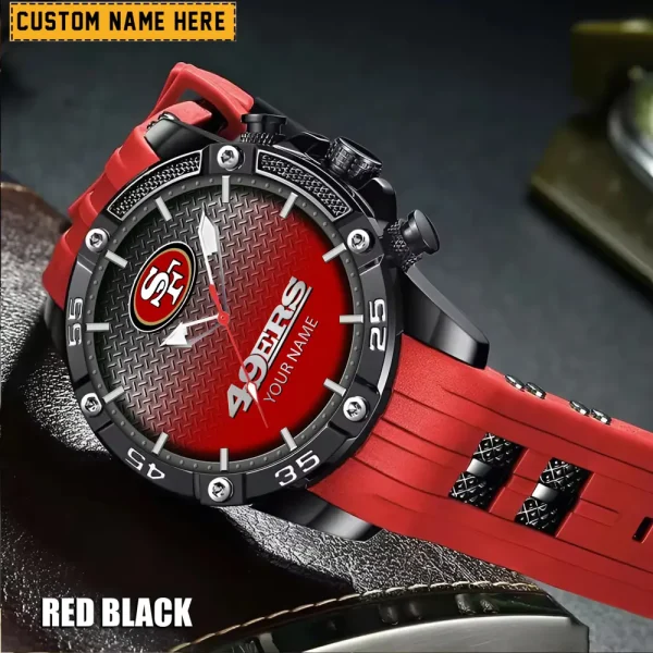 San Francisco 49ers Silicon Strap Fashion Wrist Watch Trending 2025 SPTSSFWW028 - Image 2