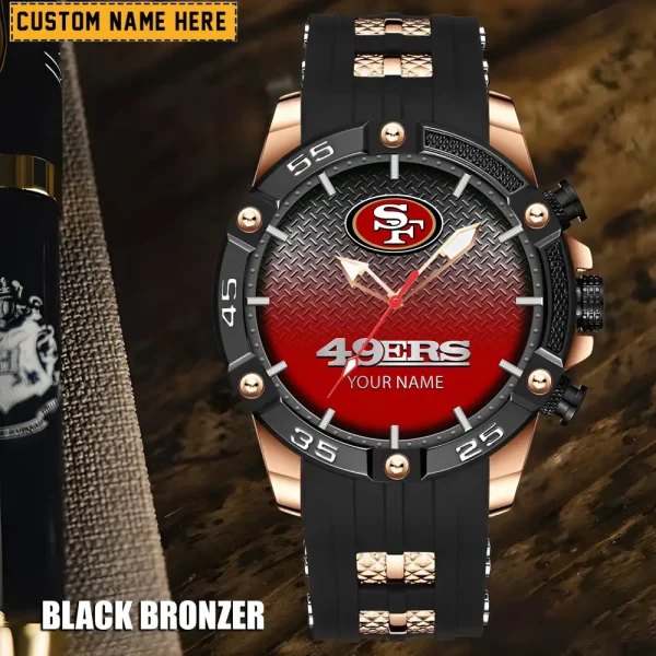 San Francisco 49ers Silicon Strap Fashion Wrist Watch Trending 2025 SPTSSFWW028