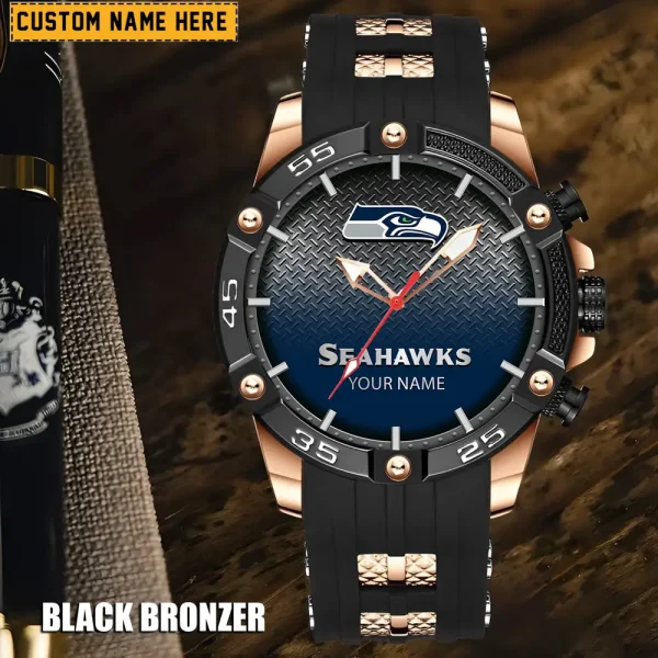 Seattle Seahawks Silicon Strap Fashion Wrist Watch Trending 2025 SPTSSFWW029 - Image 5