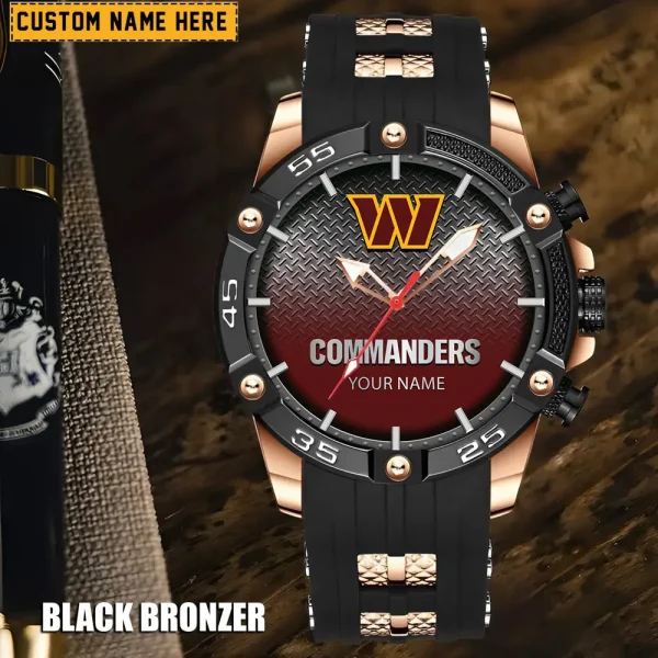 Washington Commanders Silicon Strap Fashion Wrist Watch Trending 2025 SPTSSFWW032