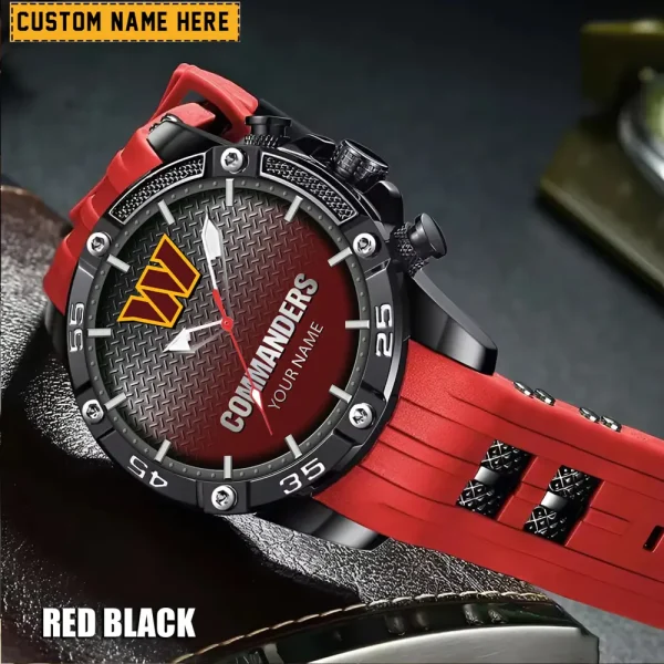 Washington Commanders Silicon Strap Fashion Wrist Watch Trending 2025 SPTSSFWW032 - Image 2