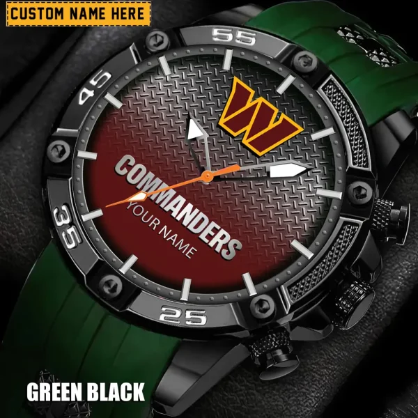 Washington Commanders Silicon Strap Fashion Wrist Watch Trending 2025 SPTSSFWW032 - Image 3