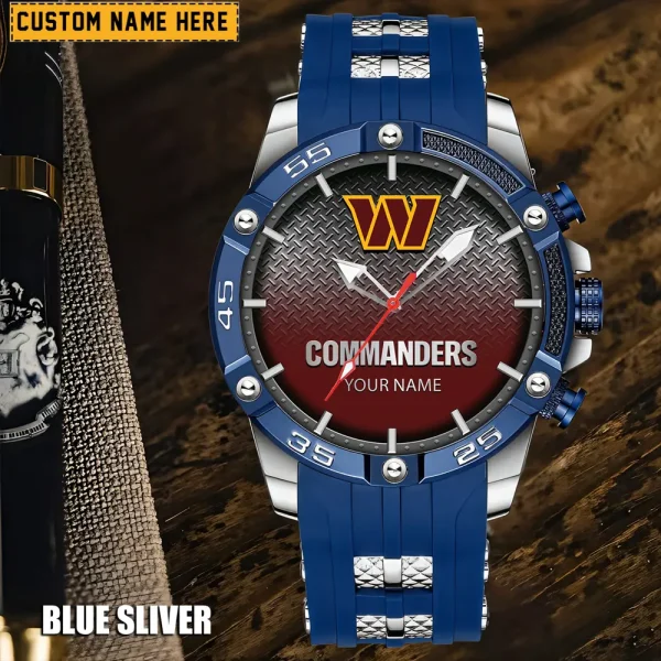 Washington Commanders Silicon Strap Fashion Wrist Watch Trending 2025 SPTSSFWW032 - Image 5