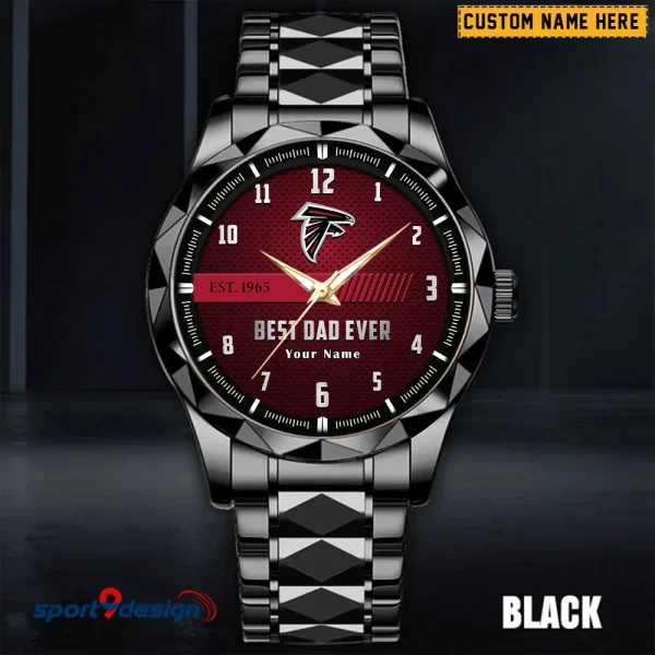 Atlanta Falcons Best Dad Ever Luxury Diamond Men Wristwatch Father's Day Gift SPTDMW164 - Image 2