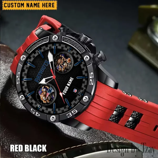 New England Patriots Silicon Strap Fashion Wrist Watch Trending 2025 SPTSSFWW034 - Image 2