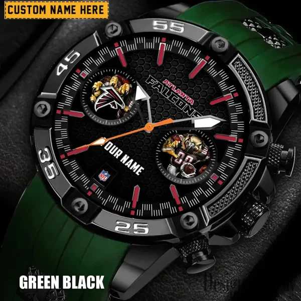 Atlanta Falcons Silicon Strap Fashion Wrist Watch Trending 2025 SPTSSFWW035 - Image 3