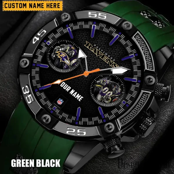 Baltimore Ravens Silicon Strap Fashion Wrist Watch Trending 2025 SPTSSFWW036 - Image 3