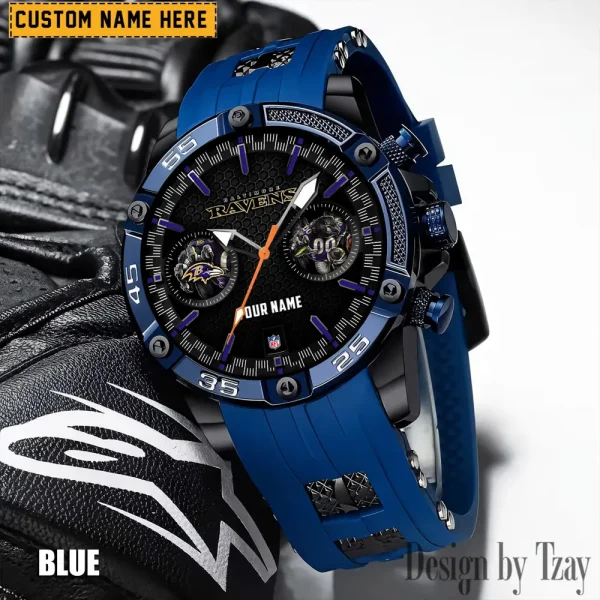 Baltimore Ravens Silicon Strap Fashion Wrist Watch Trending 2025 SPTSSFWW036 - Image 4