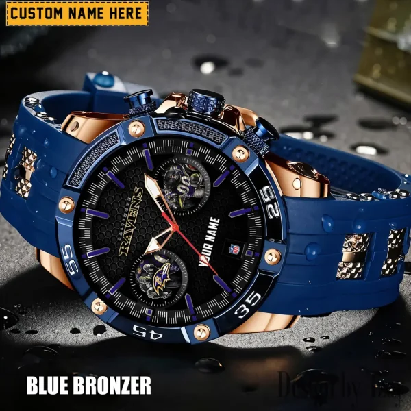 Baltimore Ravens Silicon Strap Fashion Wrist Watch Trending 2025 SPTSSFWW036 - Image 5