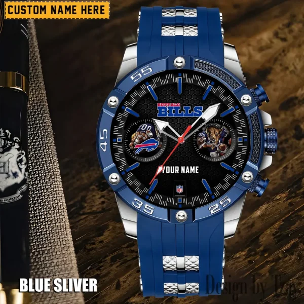 Buffalo Bills Silicon Strap Fashion Wrist Watch Trending 2025 SPTSSFWW037 - Image 2