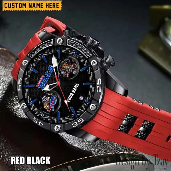 Buffalo Bills Silicon Strap Fashion Wrist Watch Trending 2025 SPTSSFWW037 - Image 4