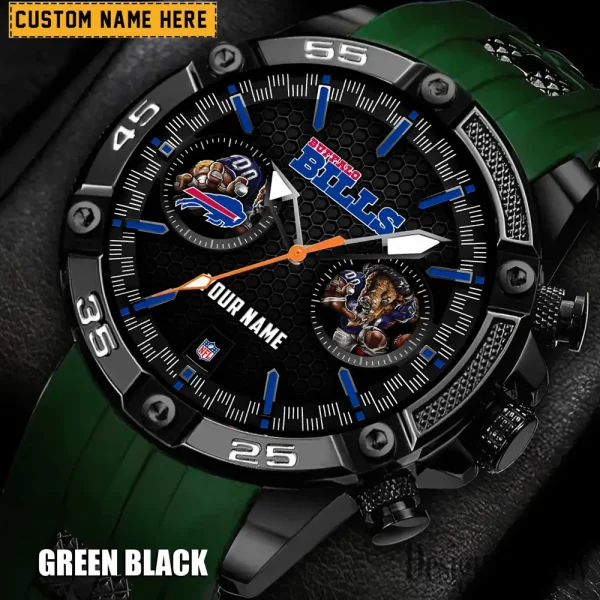 Buffalo Bills Silicon Strap Fashion Wrist Watch Trending 2025 SPTSSFWW037 - Image 5