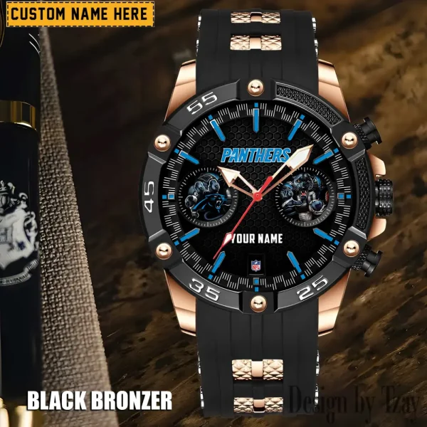 Carolina Panthers Silicon Strap Fashion Wrist Watch Trending 2025 SPTSSFWW038
