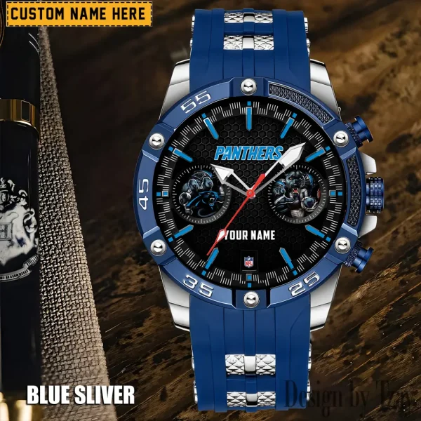 Carolina Panthers Silicon Strap Fashion Wrist Watch Trending 2025 SPTSSFWW038 - Image 2