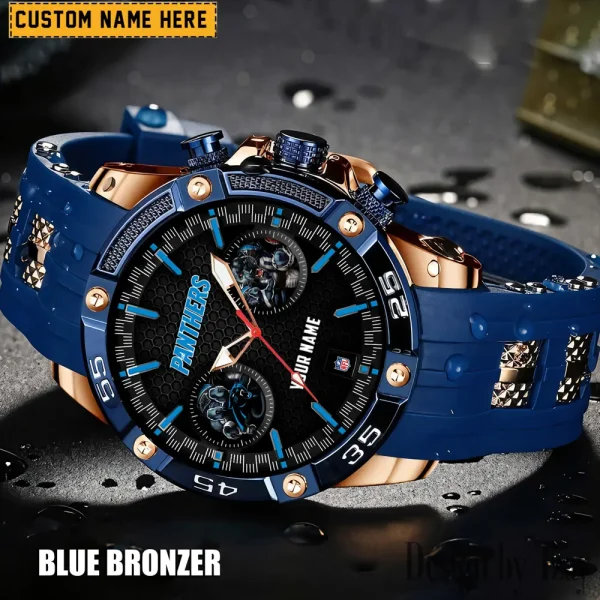 Carolina Panthers Silicon Strap Fashion Wrist Watch Trending 2025 SPTSSFWW038 - Image 3
