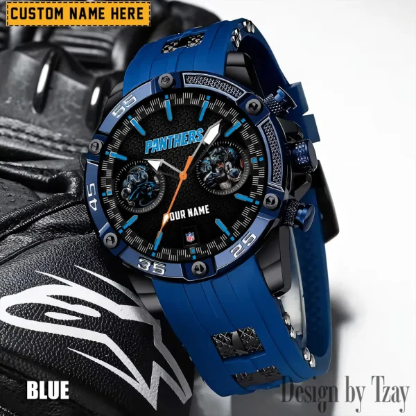 Carolina Panthers Silicon Strap Fashion Wrist Watch Trending 2025 SPTSSFWW038 - Image 4