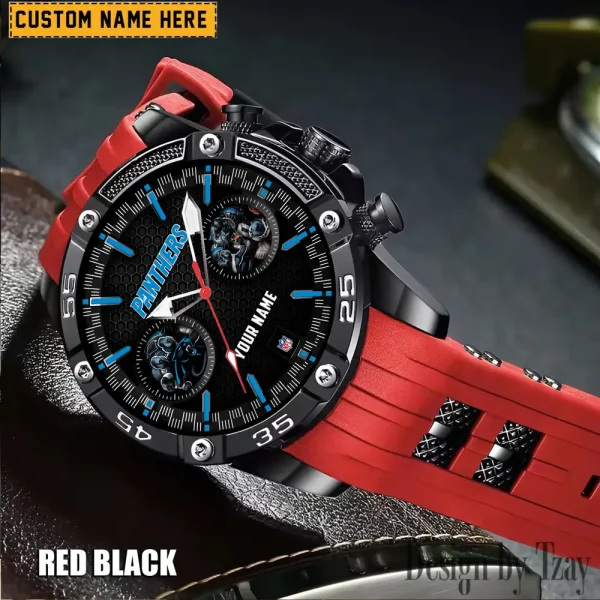 Carolina Panthers Silicon Strap Fashion Wrist Watch Trending 2025 SPTSSFWW038 - Image 6