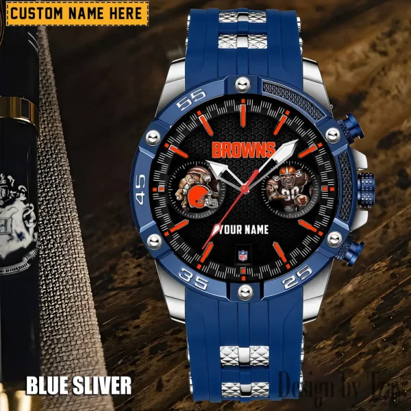 Cleveland Browns Silicon Strap Fashion Wrist Watch Trending 2025 SPTSSFWW041 - Image 5