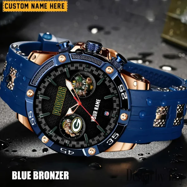 Green Bay Packers Silicon Strap Fashion Wrist Watch Trending 2025 SPTSSFWW044 - Image 2