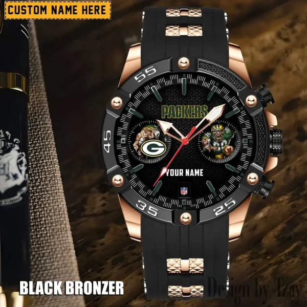 Green Bay Packers Silicon Strap Fashion Wrist Watch Trending 2025 SPTSSFWW044