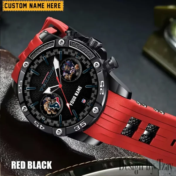 Houston Texans Silicon Strap Fashion Wrist Watch Trending 2025 SPTSSFWW045 - Image 4