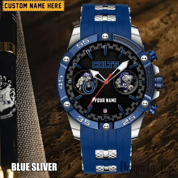Indianapolis Colts Silicon Strap Fashion Wrist Watch Trending 2025 SPTSSFWW046 - Image 2