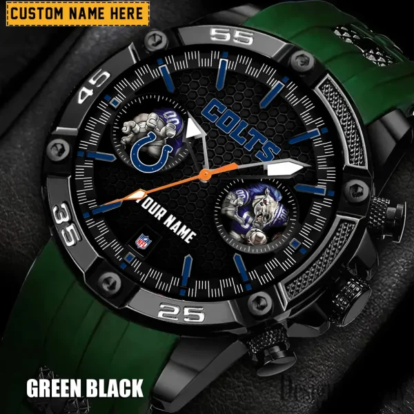 Indianapolis Colts Silicon Strap Fashion Wrist Watch Trending 2025 SPTSSFWW046 - Image 6