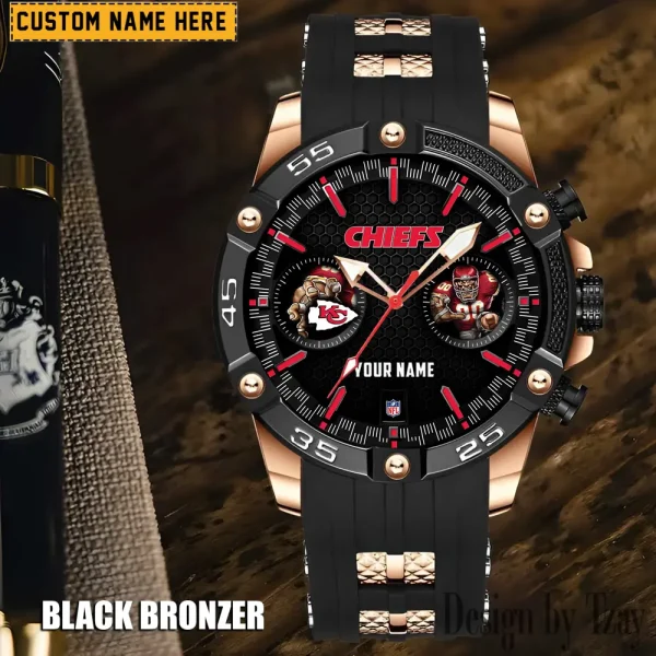 Kansas City Chiefs Silicon Strap Fashion Wrist Watch Trending 2025 SPTSSFWW048