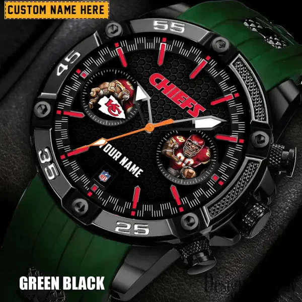 Kansas City Chiefs Silicon Strap Fashion Wrist Watch Trending 2025 SPTSSFWW048 - Image 4