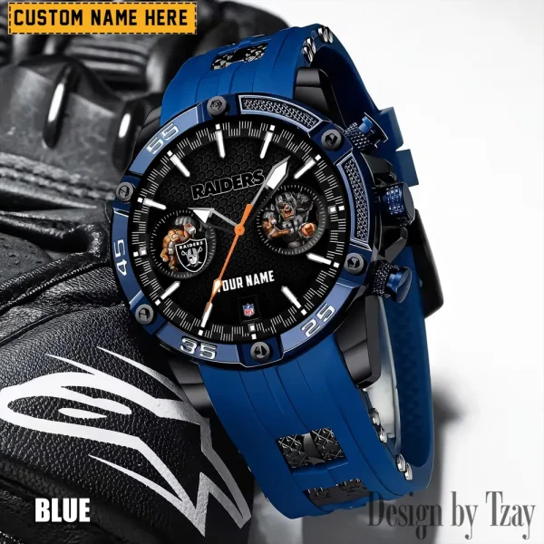 Las Vegas Raiders Silicon Strap Fashion Wrist Watch Trending 2025 SPTSSFWW049 - Image 2