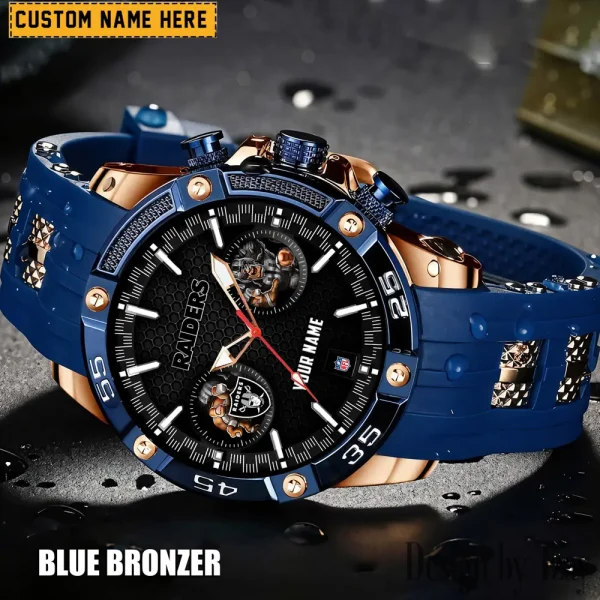Las Vegas Raiders Silicon Strap Fashion Wrist Watch Trending 2025 SPTSSFWW049 - Image 3