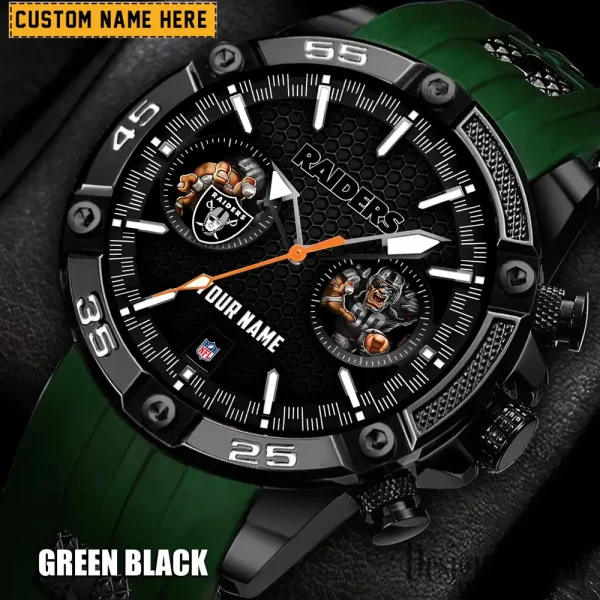 Las Vegas Raiders Silicon Strap Fashion Wrist Watch Trending 2025 SPTSSFWW049 - Image 5