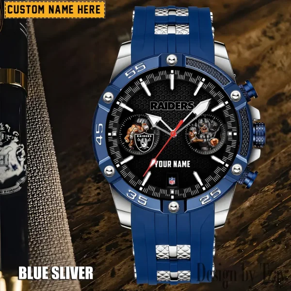Las Vegas Raiders Silicon Strap Fashion Wrist Watch Trending 2025 SPTSSFWW049 - Image 6
