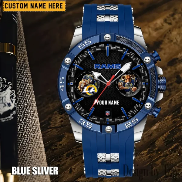 Los Angeles Rams Silicon Strap Fashion Wrist Watch Trending 2025 SPTSSFWW051 - Image 2