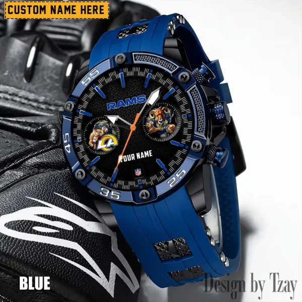 Los Angeles Rams Silicon Strap Fashion Wrist Watch Trending 2025 SPTSSFWW051 - Image 4