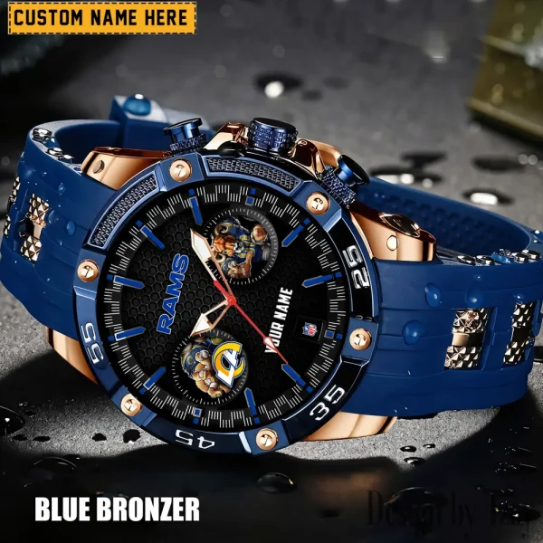 Los Angeles Rams Silicon Strap Fashion Wrist Watch Trending 2025 SPTSSFWW051 - Image 5