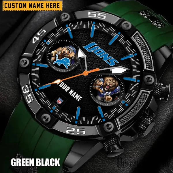 Detroit Lions Silicon Strap Fashion Wrist Watch Trending 2025 SPTSSFWW043 - Image 3