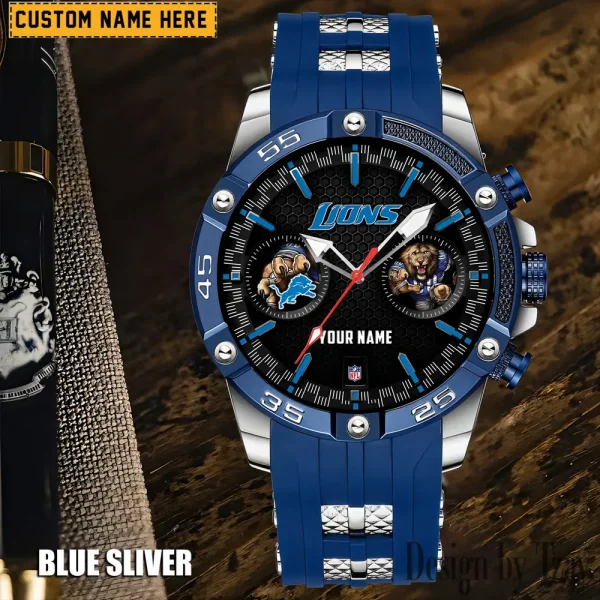 Detroit Lions Silicon Strap Fashion Wrist Watch Trending 2025 SPTSSFWW043 - Image 5