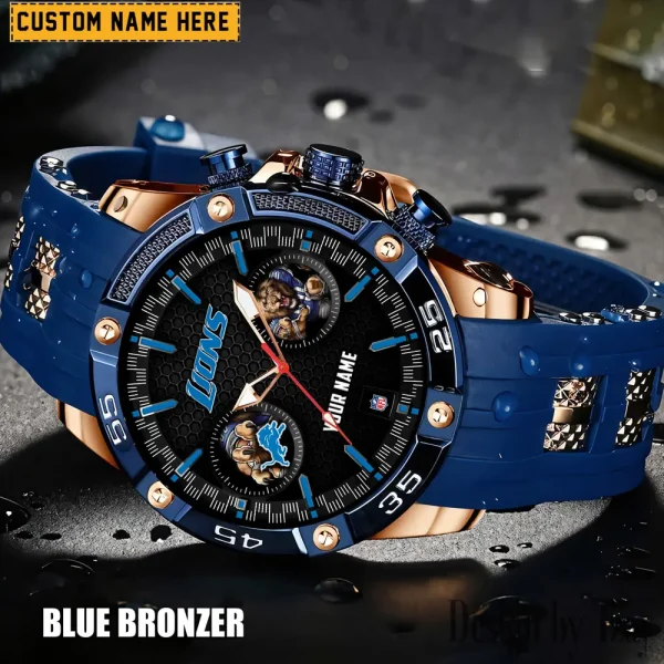 Detroit Lions Silicon Strap Fashion Wrist Watch Trending 2025 SPTSSFWW043 - Image 6
