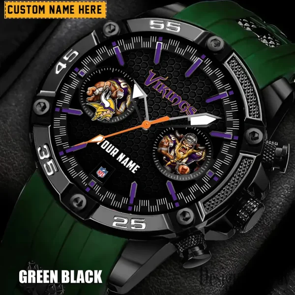 Minnesota Vikings Silicon Strap Fashion Wrist Watch Trending 2025 SPTSSFWW053 - Image 6