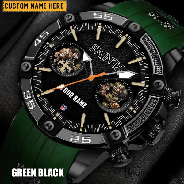 New Orleans Saints Silicon Strap Fashion Wrist Watch Trending 2025 SPTSSFWW055 - Image 6