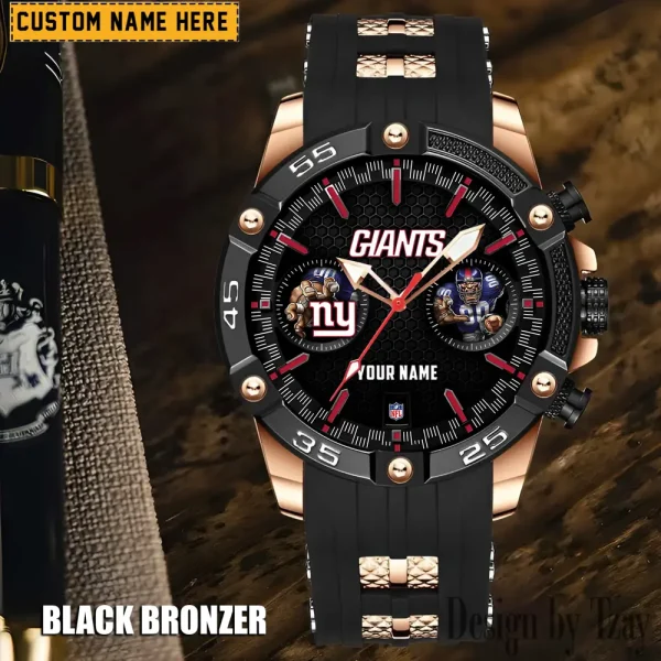 New York Giants Silicon Strap Fashion Wrist Watch Trending 2025 SPTSSFWW056