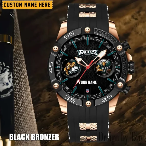 Philadelphia Eagles Silicon Strap Fashion Wrist Watch Trending 2025 SPTSSFWW058