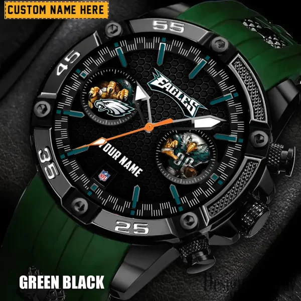 Philadelphia Eagles Silicon Strap Fashion Wrist Watch Trending 2025 SPTSSFWW058 - Image 6