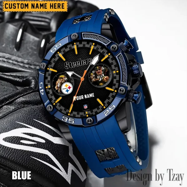 Pittsburgh Steelers Silicon Strap Fashion Wrist Watch Trending 2025 SPTSSFWW059 - Image 2