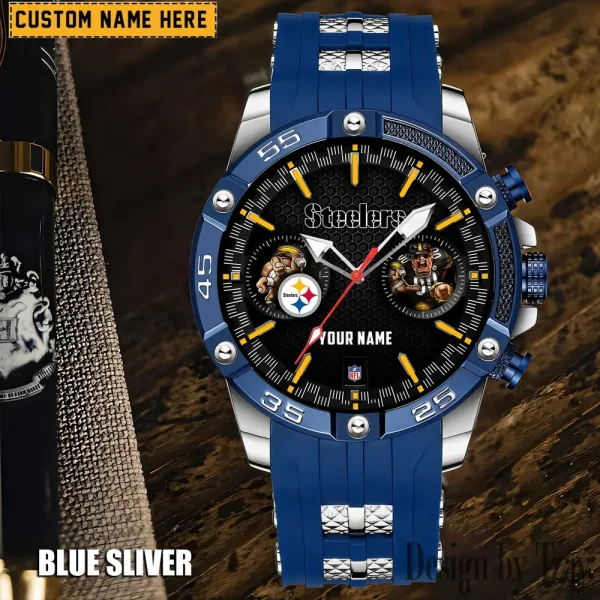 Pittsburgh Steelers Silicon Strap Fashion Wrist Watch Trending 2025 SPTSSFWW059 - Image 4