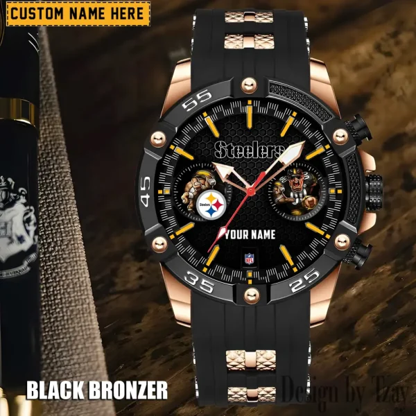 Pittsburgh Steelers Silicon Strap Fashion Wrist Watch Trending 2025 SPTSSFWW059