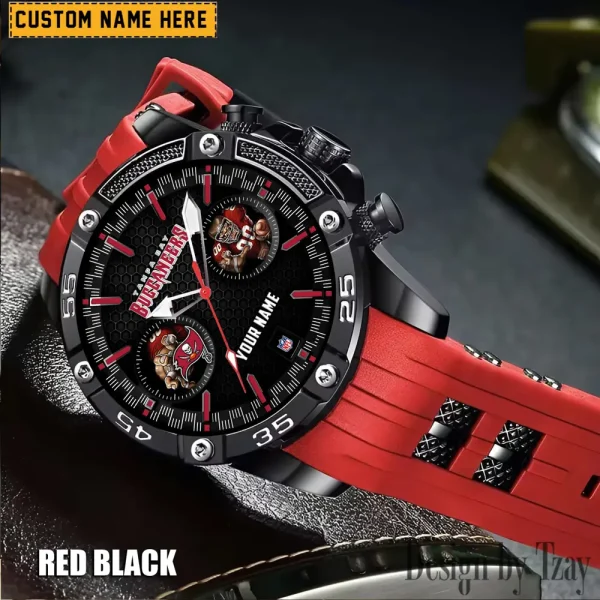 Tampa Bay Buccaneers Silicon Strap Fashion Wrist Watch Trending 2025 SPTSSFWW062 - Image 4