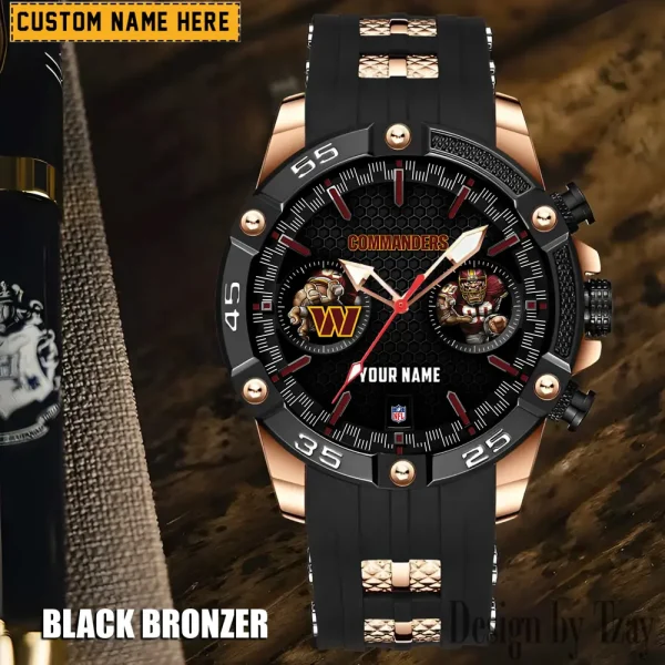 Washington Commanders Silicon Strap Fashion Wrist Watch Trending 2025 SPTSSFWW064
