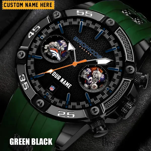 Denver Broncos Silicon Strap Fashion Wrist Watch Trending 2025 SPTSSFWW065 - Image 3